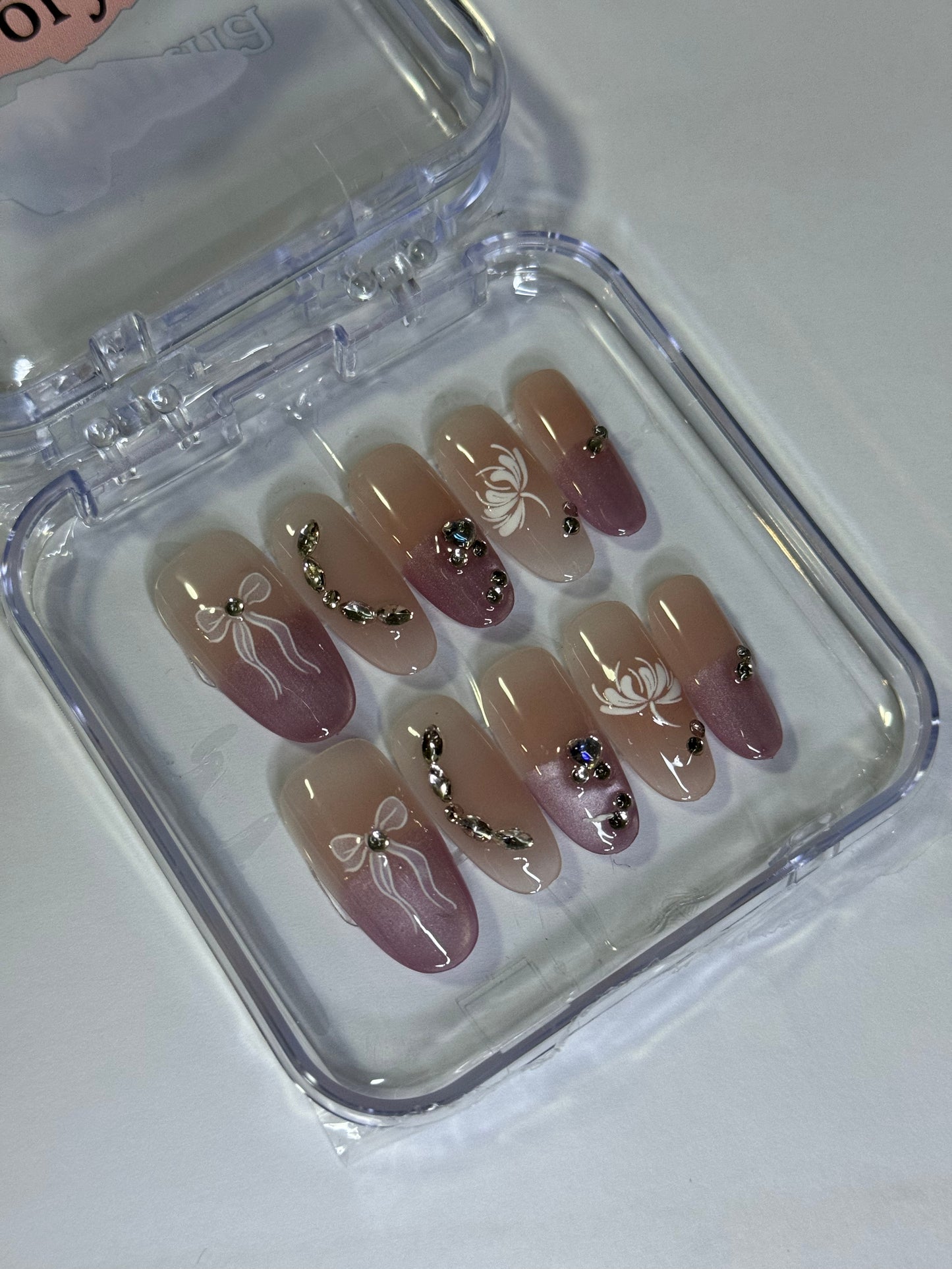 Iridescent Garden Handmade Nails