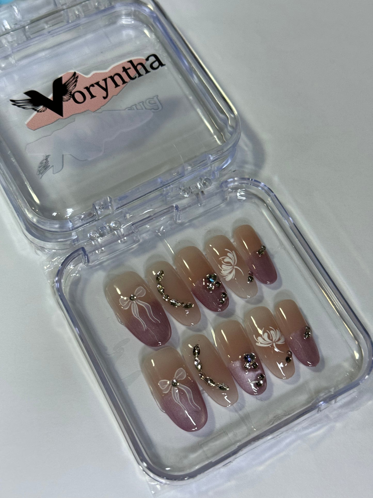 Iridescent Garden Handmade Nails