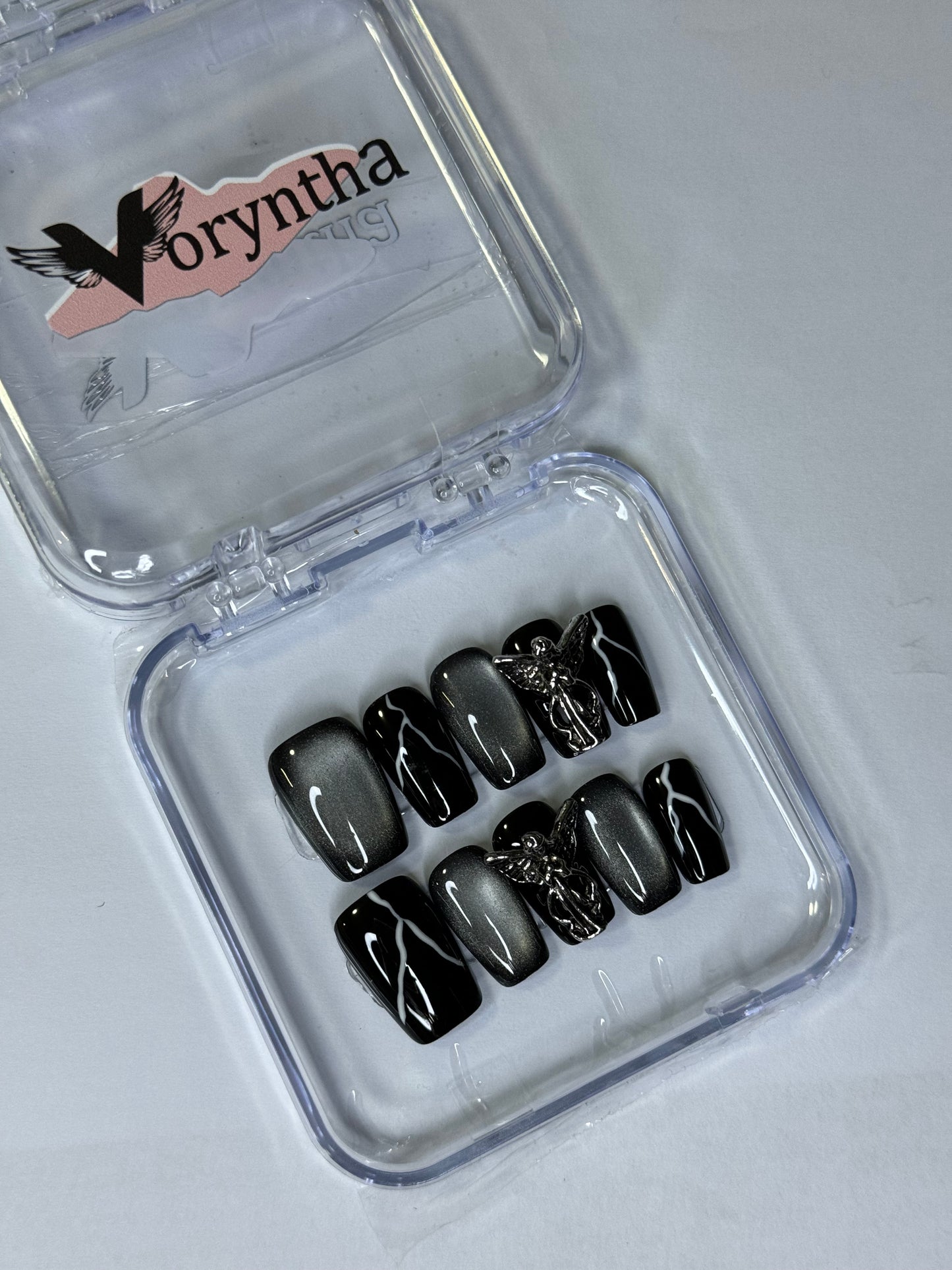Dark Angel Color Handmade Nails