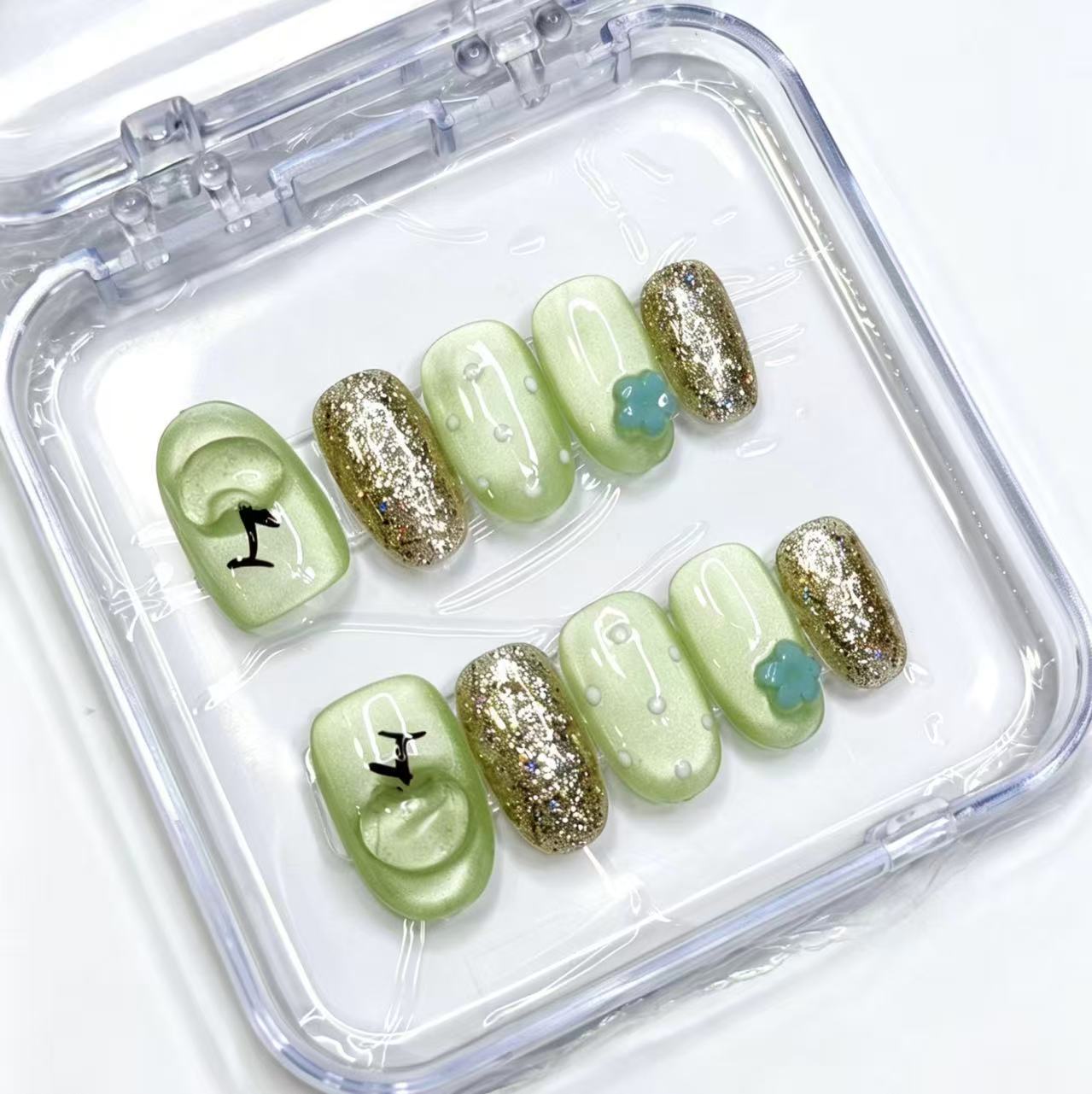 Springtime Vibrant Handmade Nail Art