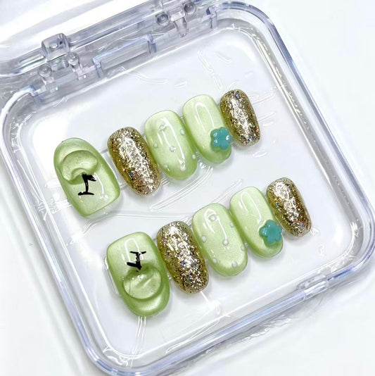 Springtime Vibrant Handmade Nail Art