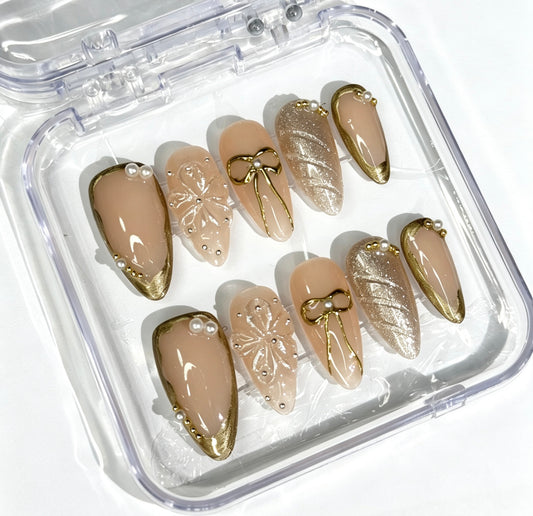 Golden Whisper Handmade Nails