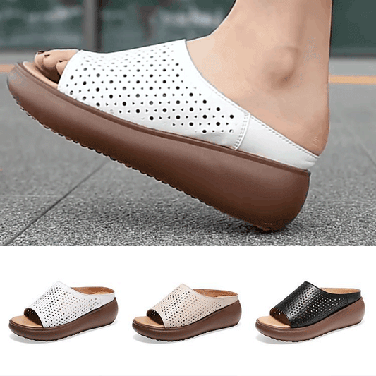 Wow!! | Last Day 30% OFF |Women's Hollow Carved Casual Cowhide Leather Sandals